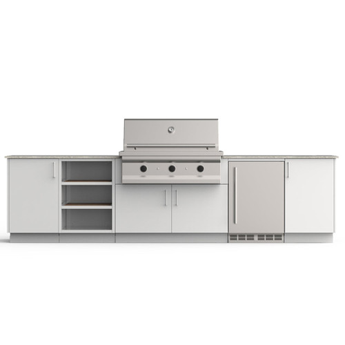 Urban Bonfire Ridge 42-Inch Classics Collection Outdoor Kitchen | Included accessories can be rearranged to maximize functionality and usage of every cabinet
