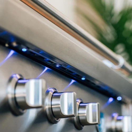 American Made Grills Estate 42-Inch Freestanding Gas Grill | LED Lights Over Each Knob