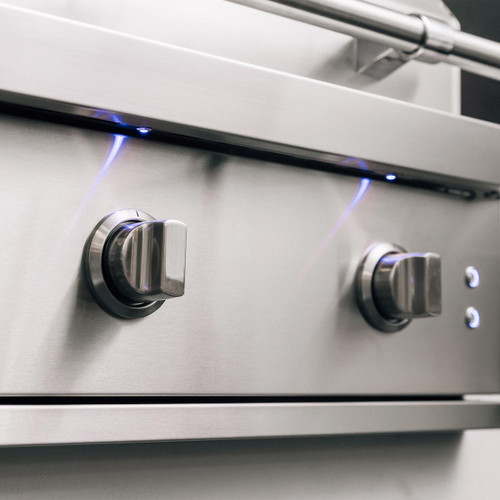 American Made Grills Atlas 36-Inch Freestanding Gas Grill | LED Lights Over Each Knob