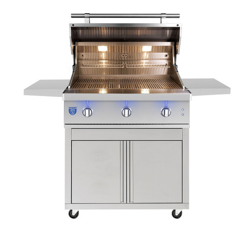 American Made Grills Atlas 36-Inch Freestanding Gas Grill | 18-Gauge Double-lined Hood
