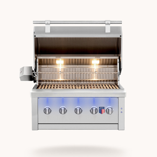 American Made Grills Ovation 36-Inch Built-In Hybrid Grill | 22,000 BTU Main Burners