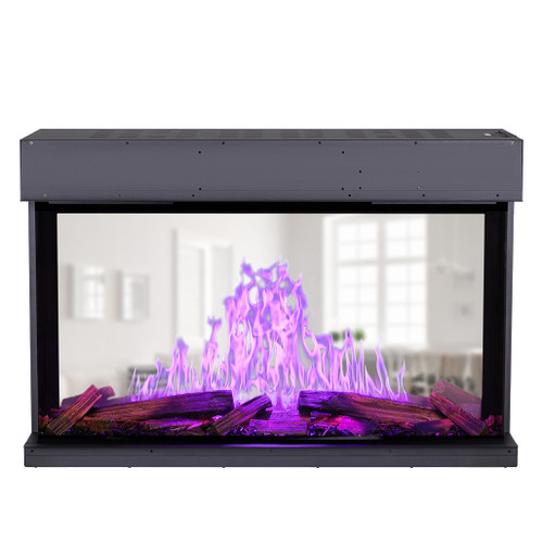 Modern Flames Nova Clear 48-Inch Virtual See-Thru Electric Fireplace | AC 120V 60Hz or AC 240V 60Hz