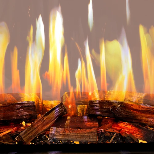 Modern Flames Nova Clear 48-Inch Virtual See-Thru Electric Fireplace | Adjustable flame