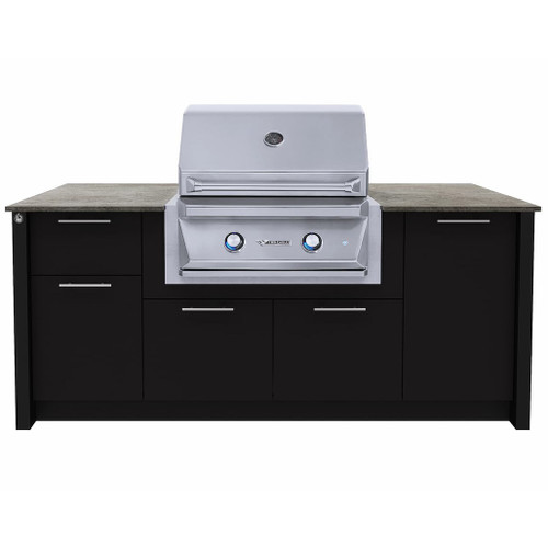 Station Grill TE30 Ready-Made Outdoor Kitchen Kit | Each kit has a 20mm Dekton countertop, known for its exceptional quality and sleek appearance. We have selected the Keon color.