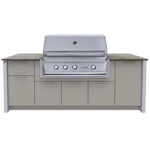 Station Grill TE42 Ready-Made Outdoor Kitchen Kit | Dekton Countertop: Each kit has a 20mm Dekton countertop, known for its exceptional quality and sleek appearance. We have selected the Keon color.