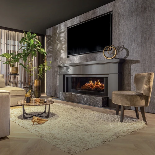 NetZero Fire E-One 130 Gen 2 Electric Fireplace | Nothing commands a room quite like the E-one electric fireplace. It’s the most realistic electric fireplace featuring advanced technology like the dual-panel holographic flame projection. Seeing is believing.
