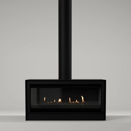 Escea LR1000 40-Inch Freestanding Electric Fireplace | Stripped back to its most minimalist form, the ultra-modern LRFS Series is made for maximum flame impact.
