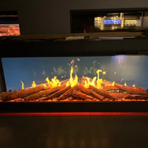 European Home TrueFlame 60" LCD Linear Electric Fireplace | Showroom Model
