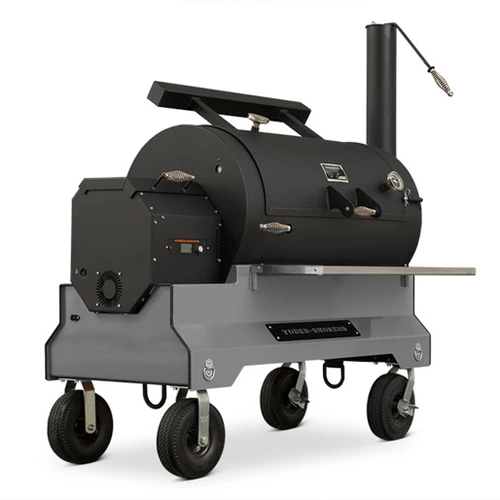 Yoder Smoker YS1500S Pellet Grill - Showroom Model | Dual Door Temperature Gauges