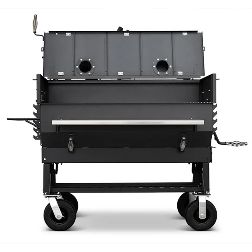 Yoder Smoker Flattop Charcoal Grill | Stainless Steel Front Shelf