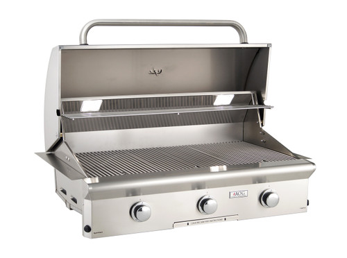 American Outdoor Grill 36" L-Series Built-In Gas Grill | Button-activated interior halogen lighting is perfect for night grilling
 American Outdoor Grill 36" L-Series Built-In Gas Grill | Button-activated interior halogen lighting is perfect for night grilling