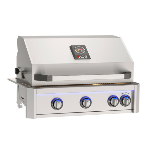American Outdoor Grill 30" L- Series Built-In Gas Grill with Lights | Multi Color Light Bar to provide style and ambience