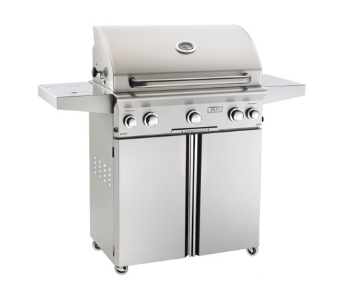 American Outdoor Grill 30" L- Series Portable Gas Grill | Button-activated interior halogen lighting is perfect for night grilling
