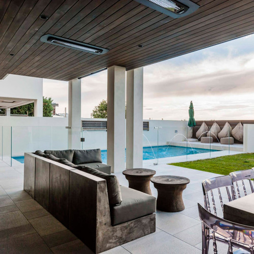 Bromic Tungsten 2000W Smart-Heat Electric Heater - Black | The heater’s high-temperature coating and stainless-steel construction make it suitable for all environments