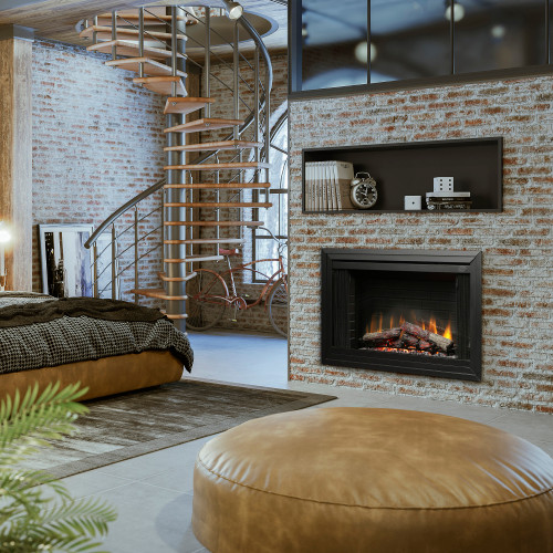 Dimplex Deluxe 45-Inch Electric Firebox | Dimplex fireplace logs are hand crafted and molded from real wood logs, offering an incredibly realistic log set