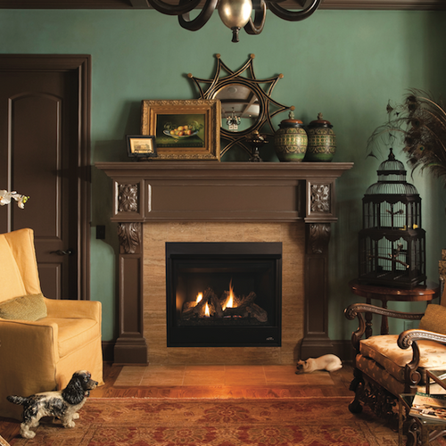 Superior 40" Top/Rear Direct Vent Gas Fireplace | 