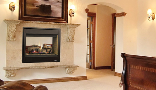Superior 40" BRT40ST Traditional B-Vent Gas See-Through Radiant Fireplace