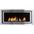 Regency Horizon HZ40E Contemporary Gas Fireplace - Brushed Stainless Steel Faceplate