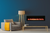 Amantii Symmetry 100" Smart Electric Fireplace - SYM-XS surround required for semi flush mount applications