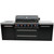 Mont Alpi 805 Black Stainless Gas Grill Island | 115,000 BTU Heat Output