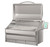 Memphis Grills Elite Wi-Fi Controlled 39" Built in Pellet Grill 304 Stainless Steel - Open Lid