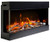 Amantii Tru View Slim 30" 3 Sided Electric Fireplace - Thermostat hard-wire ready