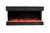 Amantii Tru View Slim 30" 3 Sided Electric Fireplace - Can be installed into a 2 x 4 wall