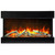 Amantii Tru View Slim 30" 3 Sided Electric Fireplace | No unsightly venting and grills seen. A true clean and vent free look