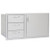 Blaze 39-Inch Access Door & Triple Drawer Combo | Ambient white lighting in drawers ensures perfect, natural illumination