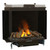 Dimplex Optimyst e-Matrix 37-Inch Left Corner Built-In Water Vapor Electric Fireplace | To add a sense of realism to the finished look, the e-MatriX comes with a charred log set.