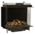 Dimplex Optimyst e-Matrix 39-Inch Bay View Water Vapor Fireplace | The combination of the vapor flames dancing through the logs with the illusion of loose embers creates an authentic experience.