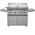 Blaze Professional LUX 44" Freestanding Gas Grill | 4 commercial quality 304 cast stainless steel H burners