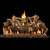 Grand Canyon Arizona Weathered Oak Indoor Vented Gas Logs & Burner - Log Set for Gas Fireplaces
