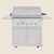 Summerset TRL 32" Freestanding Gas Grill | Folding Shelves & Front Locking Caster Wheels