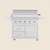 Summerset Sizzler Pro 40" Freestanding Gas Grill | Folding Shelves & Front Locking Caster Wheels
