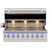 American Made Grills Encore 54-Inch Built-In Hybrid Barbecue Grill | 16-Gauge Double-Lined Hood w/ Spring Assist