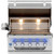 American Made Grills Muscle 36-Inch Built-In Hybrid Barbecue Grill | 16-Gauge Double-Lined Hood w/ Spring Assist