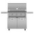 Aspire by Hestan 36" Freestanding Gas Grill | Spring-assisted hood opens easily.