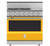 Hestan 36" KRD Series Dual Fuel 5 Burner Range with Griddle - Sol