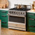 Hestan 36" KRD Series Dual Fuel 5 Burner Range | The high-performance oven features nine oven modes to perfectly complement your cooking style, and the MarquiseDisplay™ gives you a chef-friendly digital display – conveniently inset right in the oven handle.