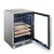 Blaze 24" Outdoor Glass Door Beverage Cooler | Sleek beverage center easily transforms into a wine fridge with added bamboo shelving