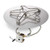 HPC Penta 30" Round Flat Gas Fire Pit Insert | Comes fully assembled