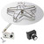 HPC Penta 54" Round Flat Fire Pit Insert | Made from commercial grade #304 stainless steel