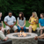 HPC Penta 54" Round Flat Fire Pit Insert | Equipped with a raised hub burner for water protection