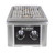 Wildfire Ranch Pro Black Stainless Steel Gas Double Side Burner | Side Burner for Outdoor Kitchen