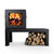 MF Fire Nova Wood Burning Stove with Bench | Light it and enjoy – Wood Burning Stove with Storage