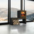 MF Fire Nova Wood Burning Stove with Bench | Modern Wood Burning Stove with Bench