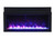 Amantii Panorama-XS 40" Extra Slim Indoor or Outdoor Electric Built-in Fireplace - DISPLAY MODEL - Blue Orange flame color