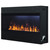 Dimplex Optimyst 46-Inch Linear Electric Fireplace |  Choose between a traditional amber glow or go contemporary using a full range of customizable colors—you also have the option to automatically rotate through colors.