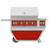 Hestan 42" Gas Grill with Deluxe Cart - Matador Red Colored Gas Grill
